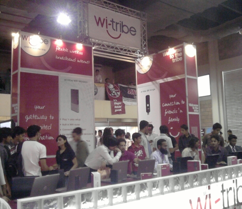 wi-tribe booth at ITCN 2009